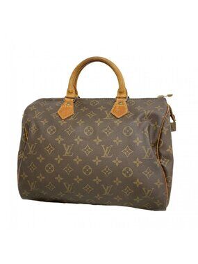 Louis Vuitton Handbag Monogram Speedy 30 Brown